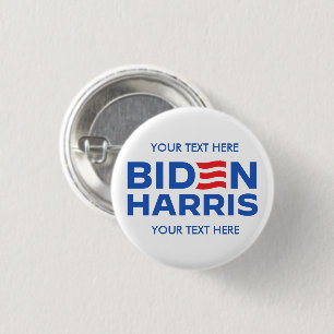 Create Your Own Biden Harris 2024 1 Inch Round Button