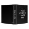 CREATE YOUR OWN BINDER TEMPLATE (Black)