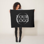 Create Your Own Birthday Modern Elegant Black  Fleece Blanket<br><div class="desc">You can customize it with your photo,  logo or with your text.  You can place them as you like on the customization page. Modern,  unique,  simple,  or personal,  it's your choice.</div>