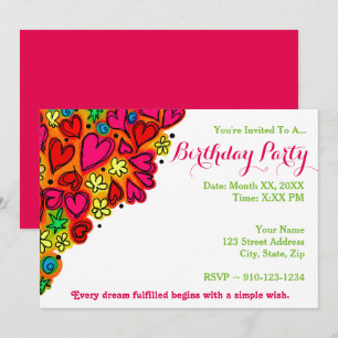 Create Your Own Birthday Party Invitation