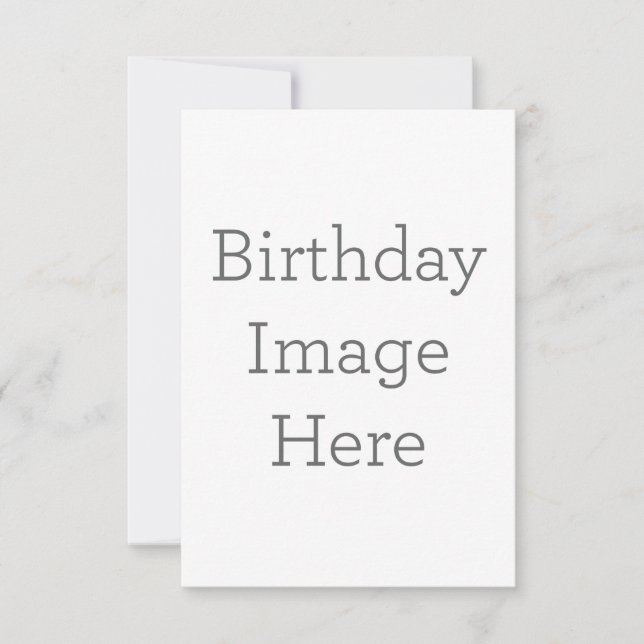 8.9 cm x 12.7 cm Flat Thank You Card (Front)