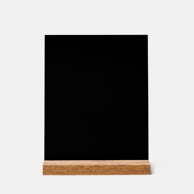  Create Your Own black Acrylic Sign (Front)