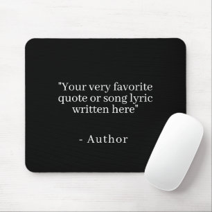 Create your own black and white mouse pad