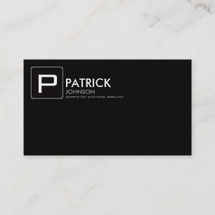 create your own black, attractive and modern business card