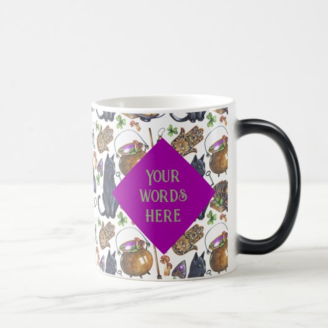Create Your Own Black Cat Tarot Magic Mug (Right)