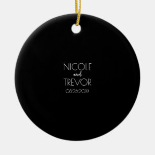 Create Your Own - Black Ceramic Ornament