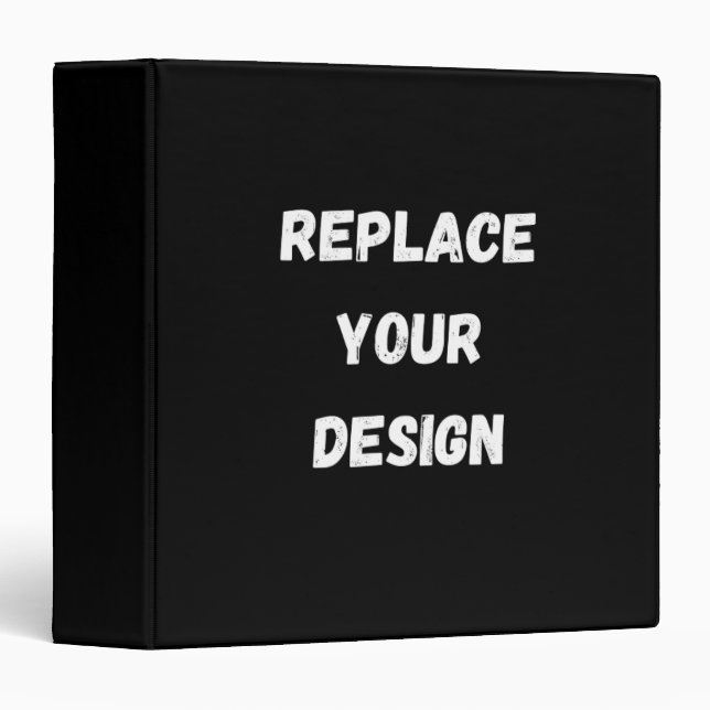  Create Your Own Black Custom Design Binder (Front/Spine)