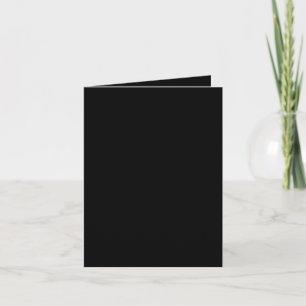 Create Your Own Black Custom Design Holiday Card