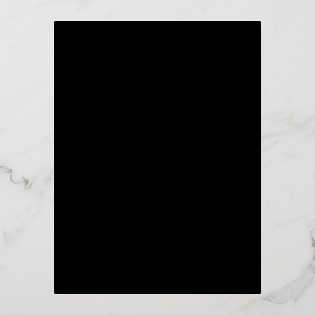 Create Your Own Black Custom Design Holiday Card (Front)