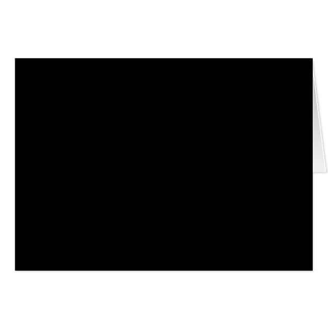 Create Your Own Black Custom Design Holiday Card (Front Horizontal)