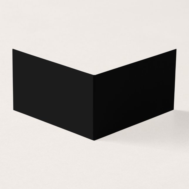 Create Your Own Black Custom Design Holiday Card (Outside)