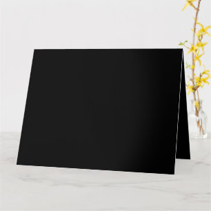 Create Your Own Black Custom Design Holiday Card