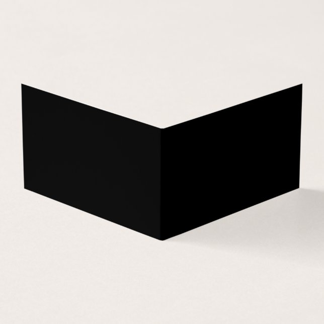 Create Your Own Black Custom Design Holiday Card (Outside)