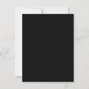 Create Your Own Black Custom Design Holiday Card