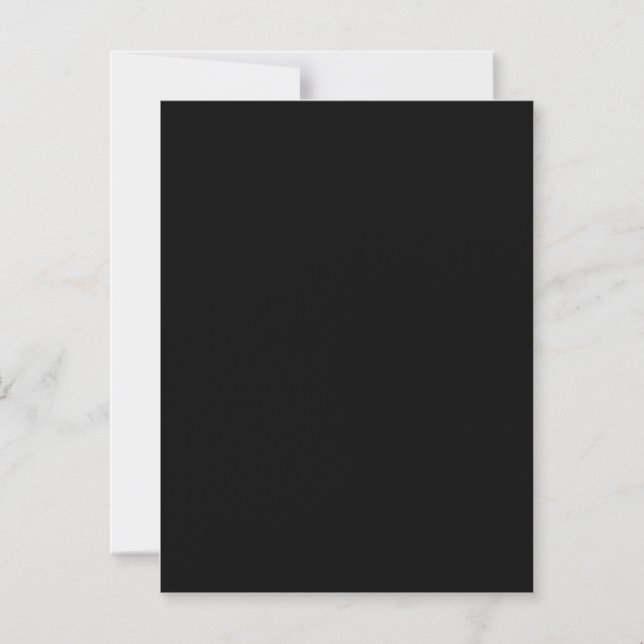 Create Your Own Black Custom Design Holiday Card (Front)