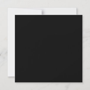 Create Your Own Black Custom Design Holiday Card