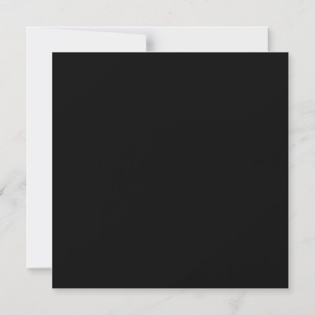 Create Your Own Black Custom Design Holiday Card (Front)