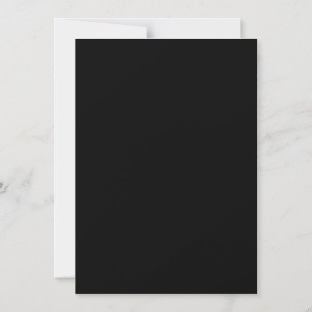 Create Your Own Black Custom Design Holiday Card (Front)