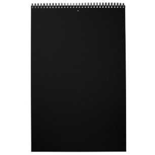 Create Your Own Black Custom Design Holiday Card Calendar