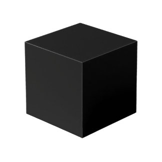 Create Your Own Black Custom Design Holiday Card Cube
