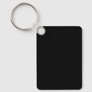 Create Your Own Black Custom Design Holiday Card Keychain