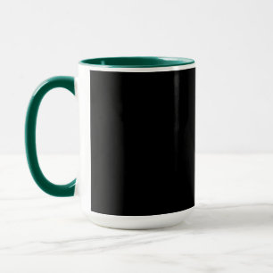 Create Your Own Black Custom Design Holiday Card Mug