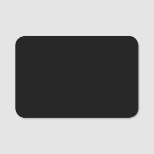Create Your Own Black Custom Design Holiday Card Name Tag