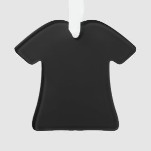 Create Your Own Black Custom Design Holiday Card Ornament