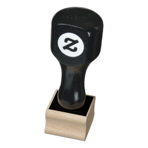 Create Your Own Black Custom Design Holiday Card Rubber Stamp