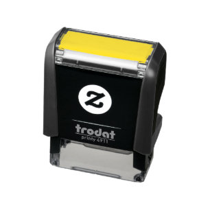 Create Your Own Black Custom Design Holiday Card Self-inking Stamp