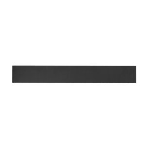 Create Your Own Black Custom Design Holiday Card Wrap Around Label