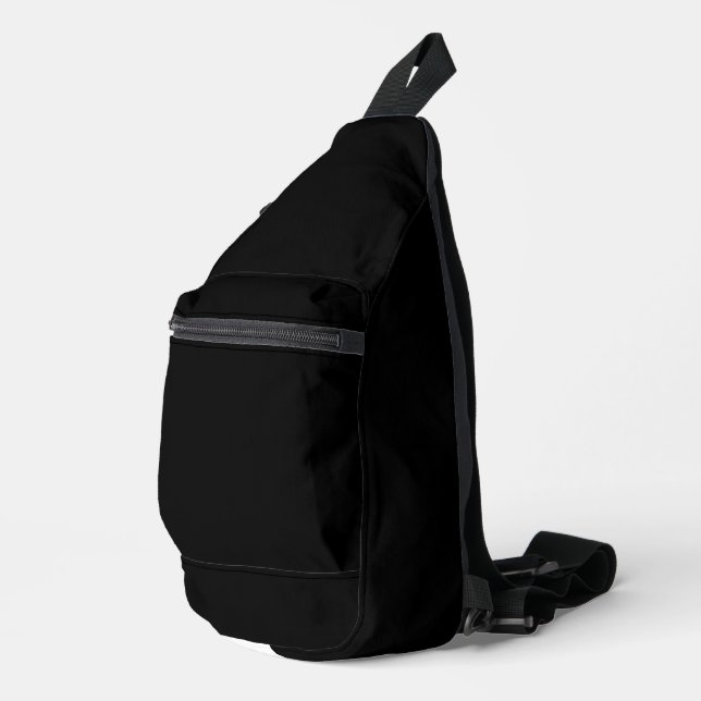 Create Your Own Black Custom Design Sling Bag (Right Corner)