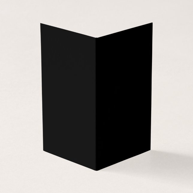 Create Your Own Black Custom Folded Card (Outside)