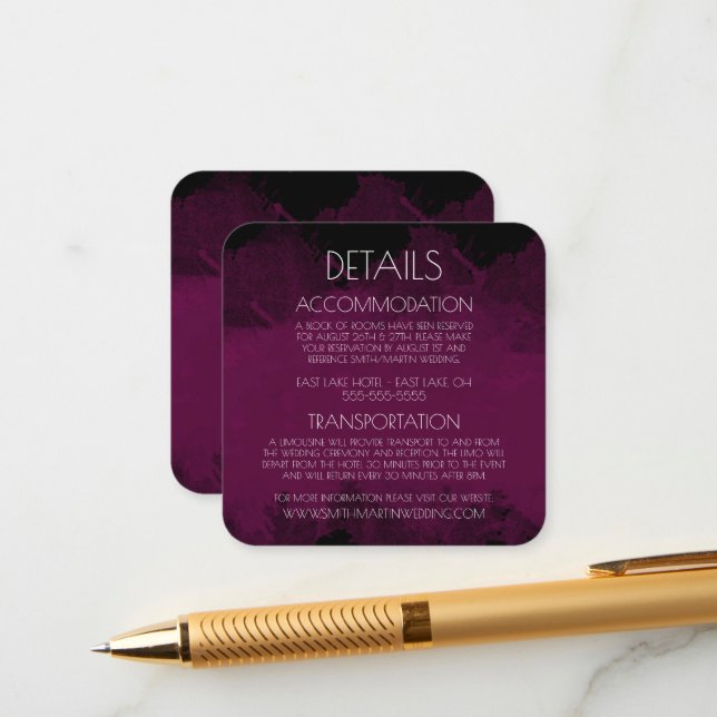 Create Your Own Black Edge Colorized Background Enclosure Card (Front/Back In Situ)
