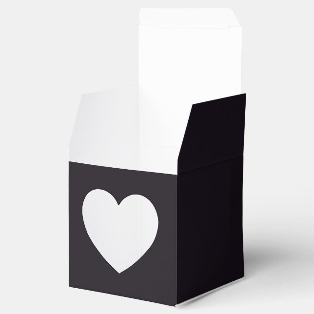 Create Your Own Black Favor Box (Opened)