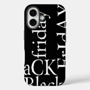 Create Your Own Black Friday Inspiration Text Art iPhone 16 Case
