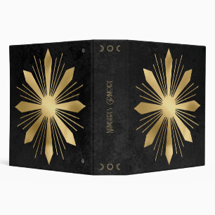 Create Your Own Black & Gold Flower Mandala Binder