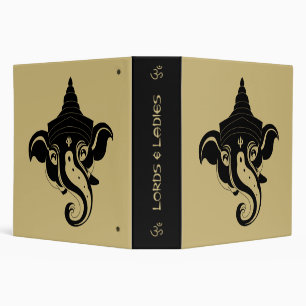 Create Your Own Black & Gold Ganesh Binder