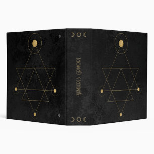 Create Your Own Black & Gold Sacred Geometry Binder