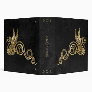 Create Your Own Black & Gold Winged Snake Binder