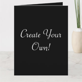 Create Your Own Black Large Card