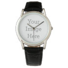 Create Your Own Black Leather Watch
