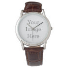 Create Your Own Black Leather Watch