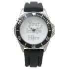 Create Your Own Black Leather Watch