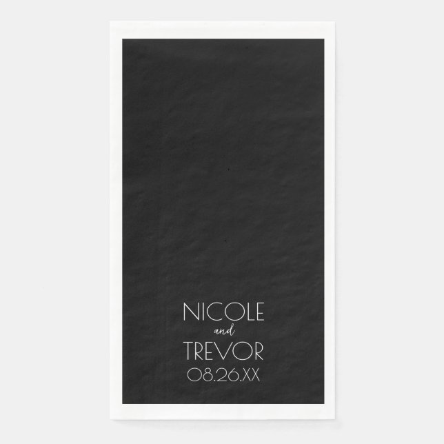 Create Your Own - Black Napkin (Front)