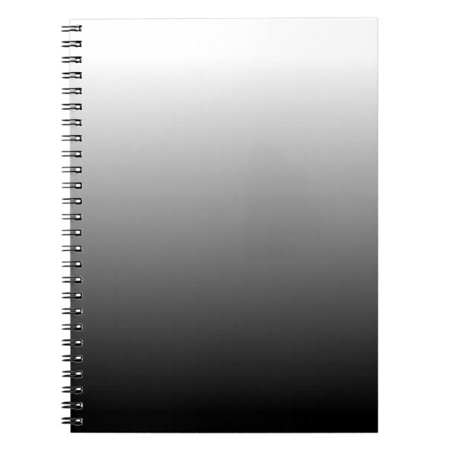 Create Your Own Black Ombre Notebook (Front)