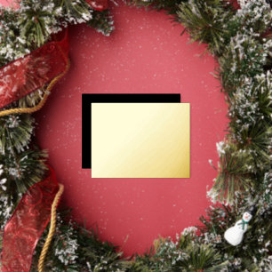 Create Your Own Black personalized Holiday Party Foil Invitation Postcard