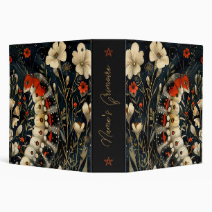 Create Your Own Black Red Caterpillar Garden Binder