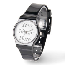 Create Your Own Black Silicone Watch