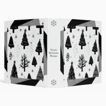 Create Your Own Black & White Christmas Trees